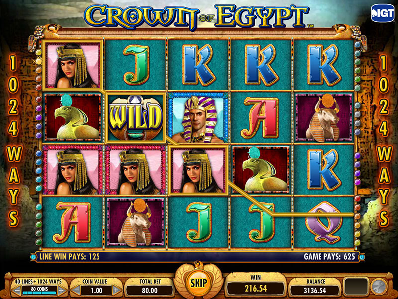 Slot Machine Crown Of Egypt Online Gratis